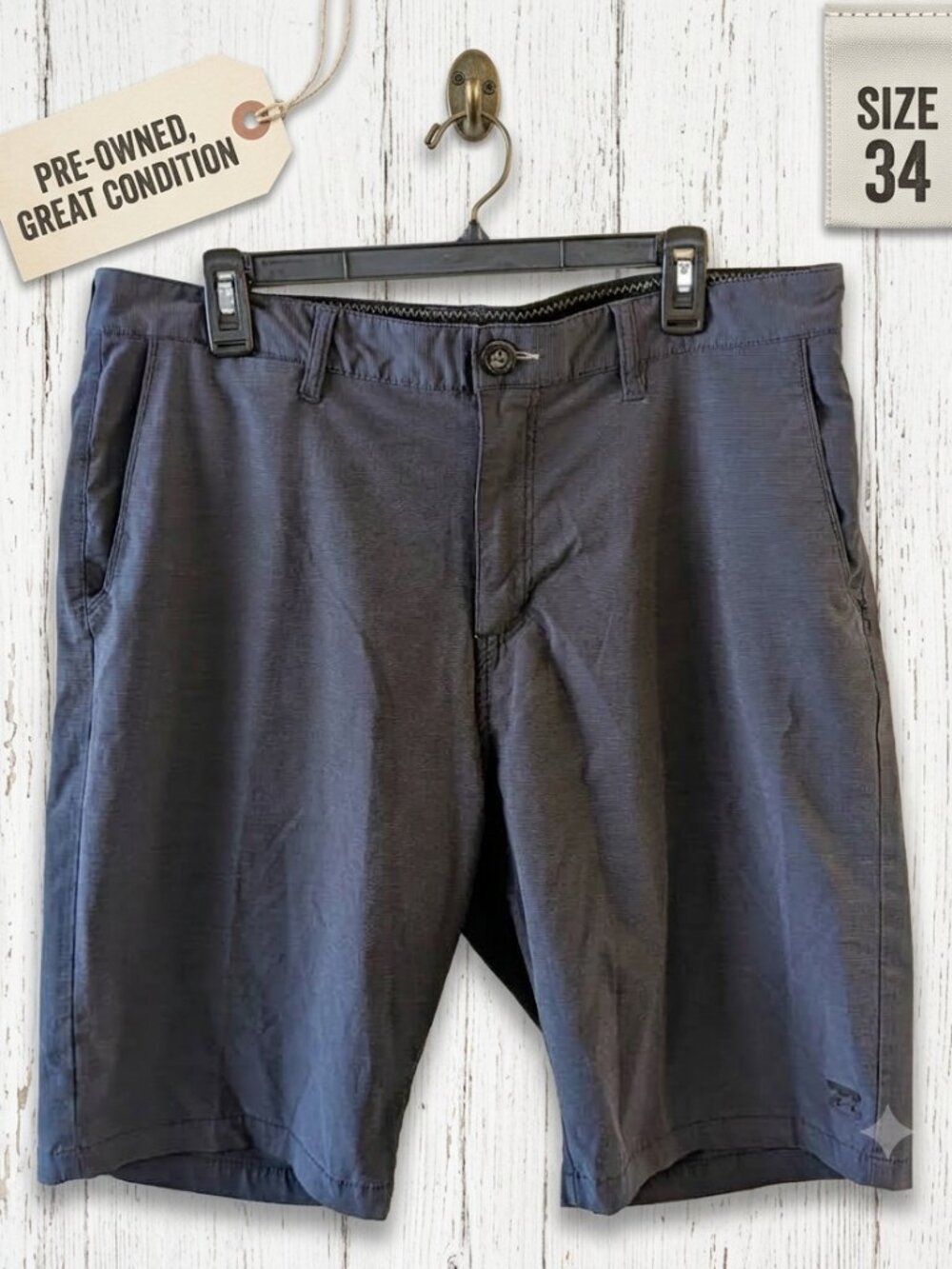 Billabong Submersibles Crossfire Shorts Navy Blue Size 34